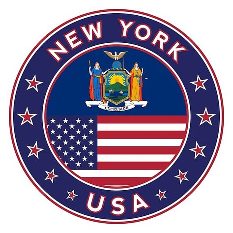 New York, New York t-shirt, New York sticker, circle, New York flag, white bg New York Flag, New York Tshirt, New York Tote Bag, Vector Stickers, Usa Flag Stickers, New York Tote, New York Coffee, Typography Shirt Design, White Bg