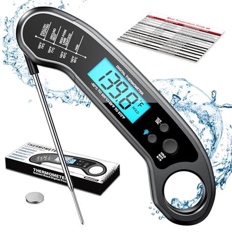 Festival Meals, Bbq Setup, Hot Fries, Bbq Night, Bbq Turkey, Cooking Thermometers, Digital Meat Thermometer, Grilled Turkey, Instant Read Thermometer