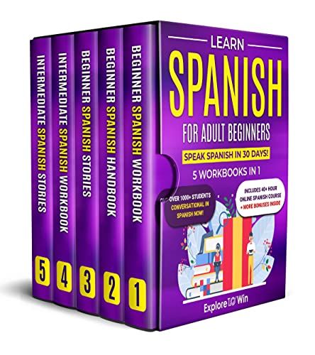 Amazon.com: Learn Spanish for Adult Beginners: 5 Books in 1: Speak Spanish In 30 Days! eBook : ToWin, Explore: Kindle Store Spanish Verb Conjugation, Spanish Stories, Vocabulary Book, Verb Conjugation, Spanish Courses, Study Spanish, Speak Spanish, Spanish Verbs, Spanish Speaking Countries