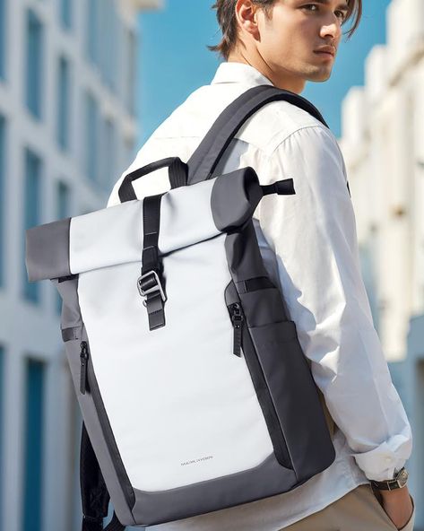 🎒 Elevate Your Urban Adventures with Our Rolltop Backpack! 🎒 Keep your essentials safe and stylish with our top-tier backpack: ✔️ Water-Repellent Fabric – Protects your belongings from unexpected rain. ✔️ Rolltop Closure – Adjustable storage capacity for all your needs. ✔️ Secure Buckle System – Ensures everything stays in place. ✔️ Padded Back & Straps – Comfort that lasts all day. ✔️ Sleek Minimalist Design – Perfect for modern urban explorers. Gear up with Rizi Life and conquer the city... Corporate Backpack, Suits Office, Urban Backpack, Mark Ryden, Rolltop Backpack, Modern Urban, Dynamic Design, Water Repellent Fabric, Everyday Carry