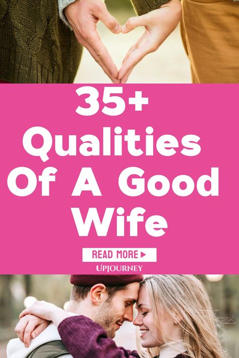 Discover 35+ qualities of a good wife to embody in your marriage. From loyalty and support to kindness and resilience, these traits can strengthen your relationship and build a strong foundation for lasting love. Whether you're already married or preparing for the future, this list can serve as a guide to nurturing a loving partnership based on mutual respect and understanding. Explore these valuable characteristics and strive to be the best wife you can be by embracing these qualities in your d How To Be A Supportive Wife, Attributes Of A Good Wife, Wife Qualities, Respect Your Wife, The Good Wife's Guide, Supportive Wife, Work Etiquette, Psychology Terms, A Good Wife