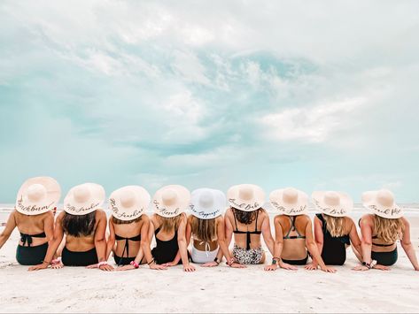 Bridal Party Bachelorette, Bachelorette Inspo, Bachelorette Beach, Beach Bash, Pink Bachelorette, Themed Bachelorette, Beach Inspo, Beach Bachelorette, Bachelorette Trip