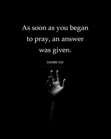 “As soon as you began to prayed, an answer was given” (Daniel 9:23). #KWMinistries Trust God Quotes, Inspire Bible Journaling, God's Love Quotes, You Are Loved, Bible Verse Wallpaper, God's Grace, Scripture Quotes Bible, Prayer Quotes, Prayer Journal