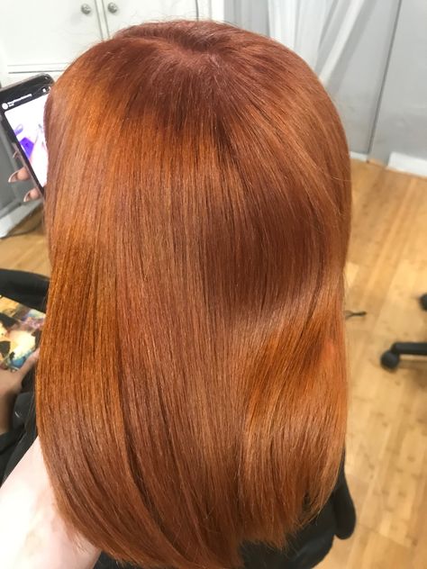 Natural ginger hair color Pravana golden copper hair #salonenvywaxahachie#hairbyjessicawaymire Pravana Copper, Golden Copper Hair, Types Of Hair Color, Ginger Hair Color, Copper Hair Color, Long Red Hair, Bun Hairstyles For Long Hair, Long Red, Copper Hair