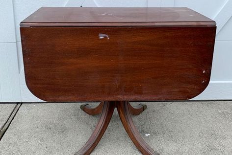 Drop Leaf Table Makeover and How to Apply Sealer with a Sponge Drop Leaf Table Makeover, Palm Beach Style, Table Makeover, Drop Leaf Table, Leaf Table, Furniture Projects, Fixer Upper, New Furniture, Furniture Makeover