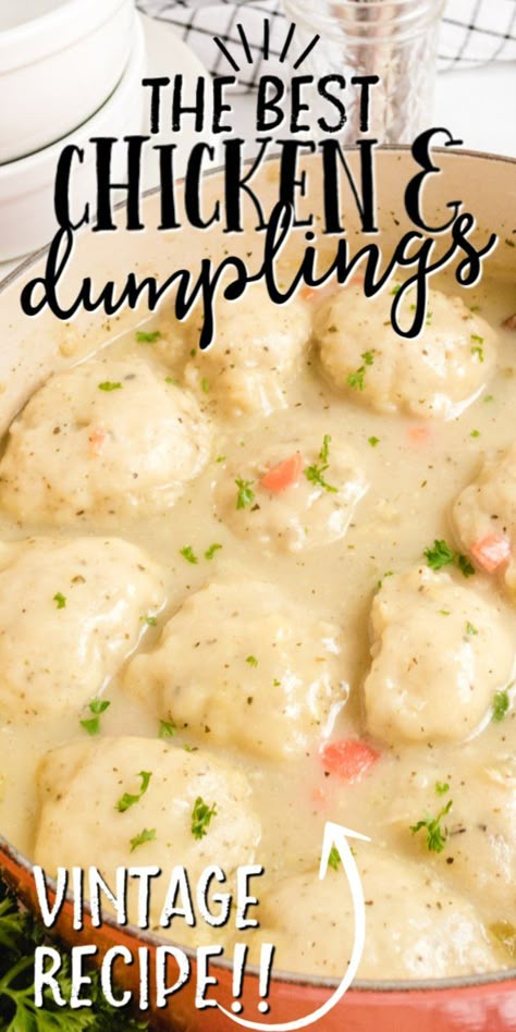 Dolly Parton Chicken And Dumplings, Organic Chicken Recipes, Chicken Dumplings Recipe, Chicken And Dumplings Recipe, Homemade Chicken And Dumplings, Cooked Chicken Recipes, Fancy Dishes, Chicken Dumplings, Chicken And Veggies