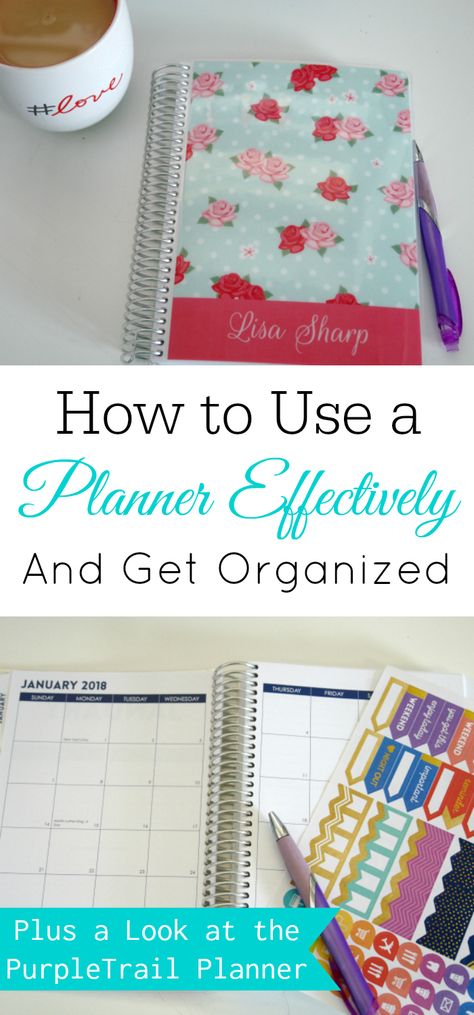 How to Use a Planner Effectively and Get Organized, using a planner, custom planner, life planner, PurpleTrail planner #ad #planner #lifeplanner Using A Planner Effectively, Using A Planner, Organized Planner, Household Notebook, Organizing Time Management, Retro Housewife, Planner Tips, Custom Planner, Organized Life