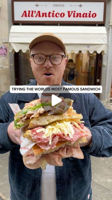 Florence Sandwich, Sandwich Shop, Italian Sandwich Shop, Breakfast In Florence Italy, Food In Florence Italy, Florence Italy Food, Italian Sandwich Recipes, Italian Sandwich, Diner Recipes