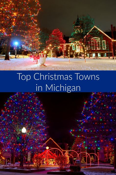 top christmas towns in michigan Christmas In Michigan, Christmas Michigan, Diy Christmas Countdown, Best Christmas Vacations, Christmas Trips, Michigan Christmas, Midwest Vacations, Christmas Towns, Frankenmuth Michigan