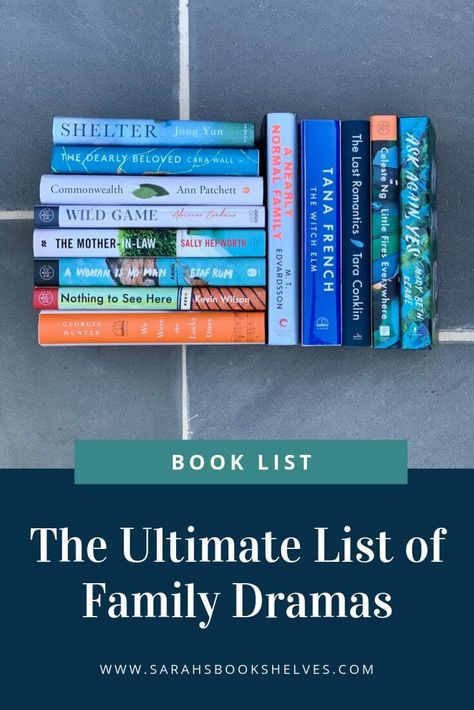 The Ultimate List of Family Drama Books - Sarah's Book Shelves Types Of Books, Book Community, Fiction And Nonfiction, Family Drama, Best Books To Read, Book Blogger, Literary Fiction, Historical Fiction, Reading Lists