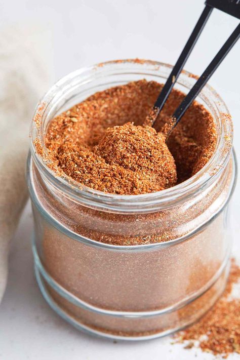 Whether you’re making jambalaya or just adding some spice to your french fries, Cajun seasoning is essential. This homemade recipe is better than store-bought and lets you control the salt. Tacos Crockpot, Pork Chop Seasoning, Homemade Cajun Seasoning, Chicken Tacos Crockpot, Homemade Seasoning, Pumpkin Cream Cheese Muffins, Burger Seasoning, Adobo Seasoning, Diy Mixes