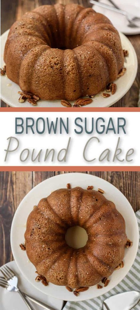 Brown Sugar Pound Cake Recipe, Spice Pound Cake, Brown Sugar Pound Cake, Cake Bundt, Brown Sugar Cakes, Southern Cake, Brown Sugar Recipes, Berry Cheesecake, Southern Cuisine