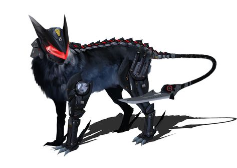 ArtStation - cyber wolf, Braven燃鸦 Robot Werewolf, Cybernetic Werewolf, Cyberpunk Werewolf, Robot Wolf Art, Wolf Mount, Wolf Cyberpunk, Robot Wolf, Cyberpunk Vibes, Robot Ideas