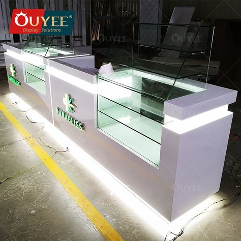 Customized Tobacco Shop Showcase Counter Cabinets Dispensary Display Cases Smoke Shop Glass https://m.alibaba.com/product/1600556532077/Customized-Tobacco-Shop-Showcase-Counter-Cabinets.html?__sceneInfo={"cacheTime":"1800000","type":"appDetailShare"} Glass Counter Design Shop, Counter With Glass Display, Mobile Shop Counter Design, Counter Table Design Shop, Shop Counter Ideas, Mobile Shop Counter, Counter Design Shop, Counter Display Design, Display Counter Design