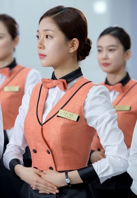 Cashier Outfit, Fiesta Casino Las Vegas, Casino Uniform, Waitress Uniform, Waiter Uniform, Casino Costumes, Uniform Ideas, Hotel Uniform, Casino Dress