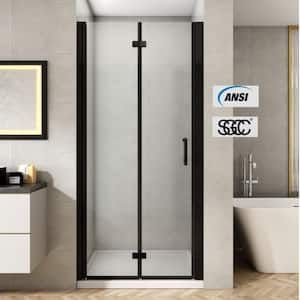 Unique Shower Doors, Shower Door Seal, Bifold Shower Door, Black Shower Doors, Semi Frameless Shower Doors, Bathroom Shower Doors, Small Bathroom With Shower, Bathroom Retreat, Tub Shower Doors