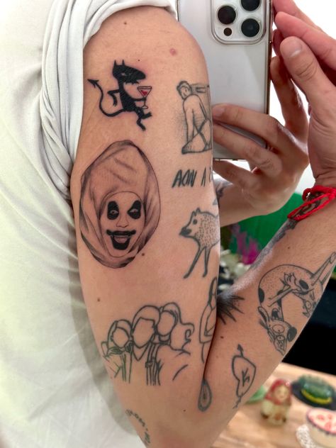 Jimbo, drag queen Jimbo Drag Queen, Rupaul Tattoo, Drag Race Tattoo, Drag Queen Tattoo, Drag Tattoo, Queen Tattoo, Stick And Poke, The Clown, Rupauls Drag Race