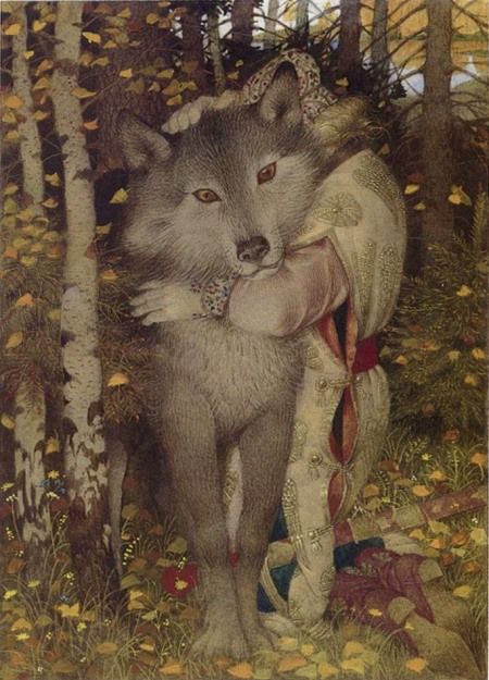 The Firebird Gennady Spirin, The Firebird, Baba Jaga, Fire Bird, Fairytale Illustration, Fairytale Art, Easter Design, Art Et Illustration, A Wolf