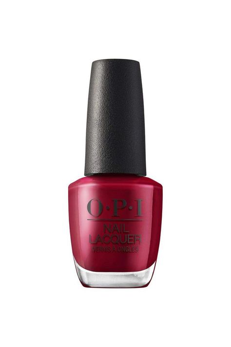 Christmas Red Gel Nail Polish, Christmas Polish Nails, Christmas Red Opi Gel, Christmas Opi Nails, Opi Winter Nails, Best Red Nail Polish For Medium Skin, Best Opi Red Nail Polish, Best Red Polish, Opi Christmas Red