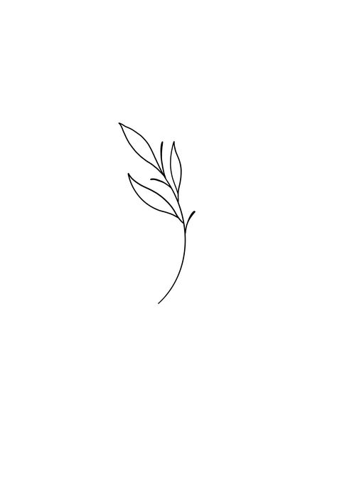 Leaf Line Art Tattoo, Minimal Leaves Tattoo, Small Greenery Tattoo, Willow Leaf Drawing, Semi Circle Tattoo, Minimal Leaf Tattoo, Pothos Tattoo Simple, Simple Feather Drawing, Minimalist Leaf Tattoo