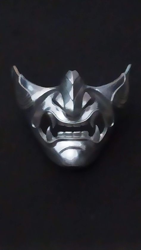 Shogun Mask, Menpo Mask, Dark Royal Aesthetic, Mascara Oni, Silver Samurai, 47 Ronin, Samurai Helmet, Japanese Mask, Oni Mask