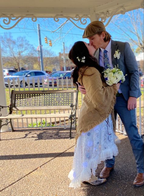 Simple country courthouse wedding the bride and the groom wear cowboy boots danced the night away! #countryweddingideas #brideinboots #courthouse #diyweddingideas Wedding Wishlist, Courthouse Wedding, Groom Wear, The Groom, Country Wedding, Diy Wedding, Cowboy Boots, Lace Skirt, The Bride