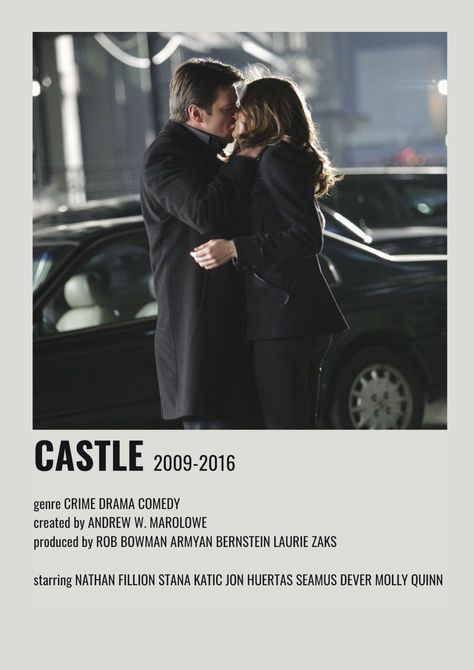 alternative minimalist movie / show polaroid poster Castle Poster Tv Show, Castle Tv Show Aesthetic, Show Polaroid Poster, Castle Tv Show, Castle 2009, Susan Sullivan, Castle Series, Castle Tv Series, Richard Castle