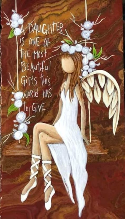 Angel Faces Painted, Funky Painting Ideas, Angels Reference, Daughter Encouragement, Warrior For God, Cross Art Painting, Angel Numbers Meaning, Painted Angels, Angel Pics