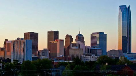 Okc Skyline, Oklahoma City Skyline, Downtown Oklahoma City, Big Town, City Pictures, The Social Network, Aerial Photo, Oklahoma City, City Skyline