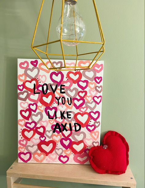 big little easy heart painting axid alpha xi canvas diy gifts Sorority Canvas Ideas Easy, Delta Canvas Painting, Alpha Xi Delta Canvas, Sorority Painting Ideas, Big Little Canvas, Big Little Basket, Little Paintings, Sorority Banner, Sorority Shirt Designs