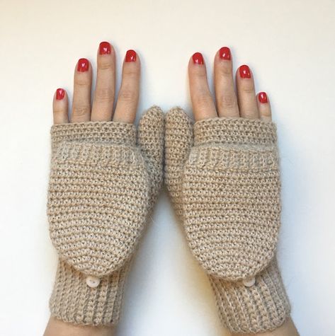 Convertible Gloves Crochet Pattern, Crochet Convertible Mittens Pattern, Crochet Convertible Mittens, Fingerless Mittens Crochet, Convertible Mittens, Crochet Mittens Free Pattern, Crochet Wrist Warmers, Crochet Mittens Pattern, Crochet Sweater Free