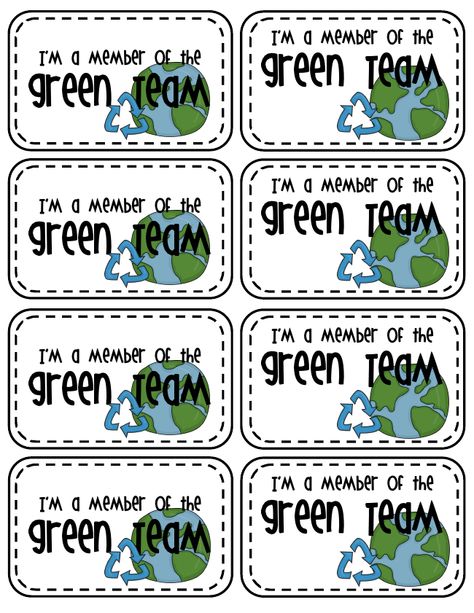 green team badge.pdf - Google Drive Earth Week, School Lesson Plans, Earth Day Crafts, Team Badge, Green School, Leader In Me, Earth Day Activities, Spring Preschool, Classroom Crafts