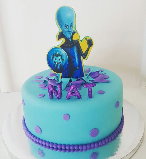 Megamind! #megamind #megamente #birthdaycake #EatLoveBake Megamind Birthday Party, Megamind Cake, Mega Mind, Fondant Cakes, 4th Birthday, Animated Movies, 3rd Birthday, Cake Ideas, 2nd Birthday