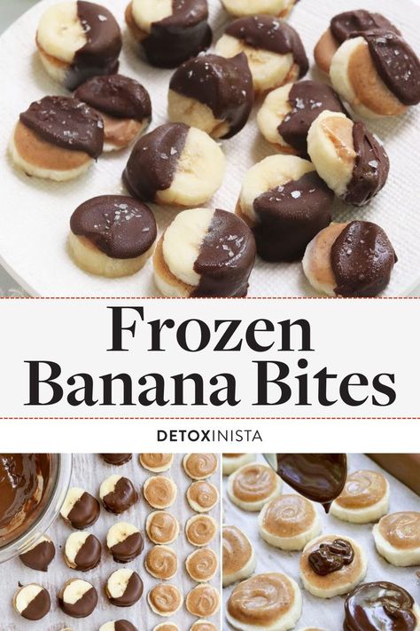 Frozen Banana Peanut Butter Chocolate, Payday Bites, Freezer Snacks, Frozen Banana Recipes, Bananas Recipe, Frozen Pudding, Recipes Cupcakes, Frozen Snacks, Ripe Banana Recipe