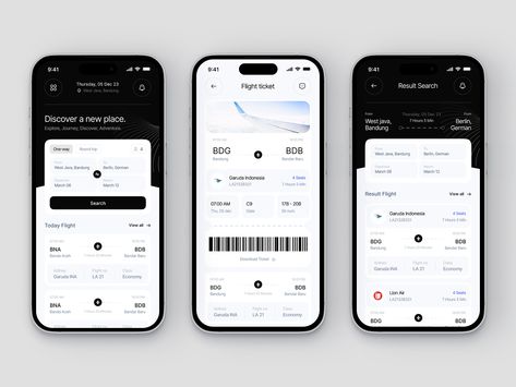 Ticket Flight, Flight Booking App, Flight App, Bus App, App Design Trends, Ui Design Dashboard, Mobile App Design Inspiration, App Interface Design, Mobile Web Design