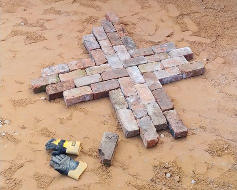 How to Lay a Patio from Reclaimed Bricks — Alice de Araujo Appletree Garden, Reclaimed Brick Patio, Small Brick Patio, Laying A Patio, Brick Walkways, Brick Paver Patio, Brick Patterns Patio, Boxwood Garden, Brick Pathway