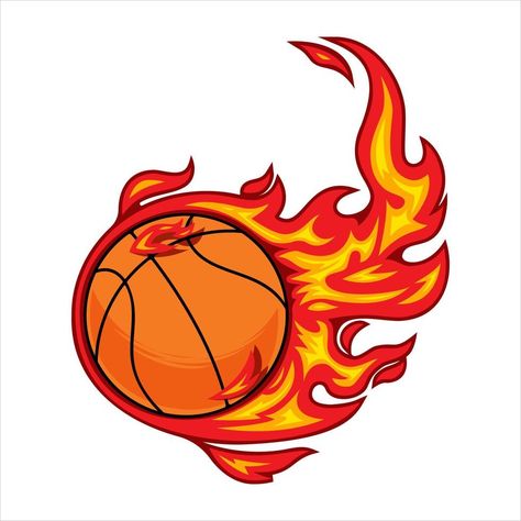 Ball Logo Design Basketball, Basketball Designs For Shirts, Basketball On Fire, Background Basketball, Basketball Canvas Art, Basketball Illustration, Basketball Vector, Film Cake, Basketball Canvas