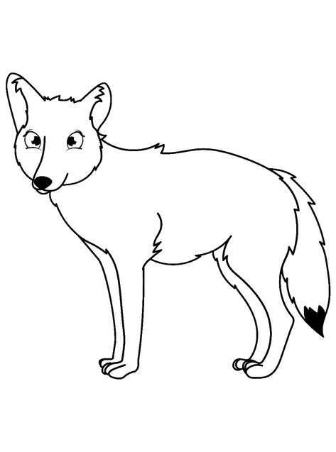 Coyote - Lol Coloring Pages Coyote Cartoon Drawing, Coyote Art Drawing, Coyote Stencil, Coyote Illustration Art, Coyote Coloring Page, Coyote Drawing, Drawing For Kids, Mammals, Coloring Pages