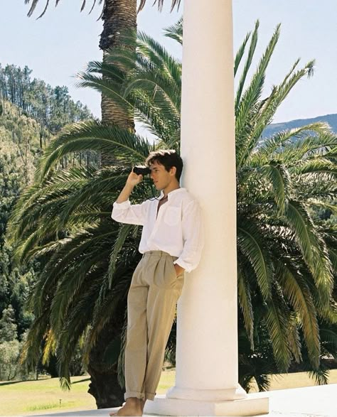 European Aesthetic Outfits Men, Summer In Italy Aesthetic Outfits Men, Italy Aesthetic Outfit Men, Italy Boy Aesthetic, Old Money Look Men, Old Money Man Outfit, Old Money Outfits Men Summer, Old Money Summer Outfits Men, Old Money Aesthetic Boys