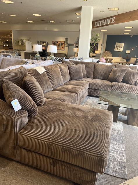 Big Fluffy Couch Sofas, Over Stuffed Couch, Large Sectional Sofa Farmhouse, Huge Couch Living Room, Courderoy Couch Living Room, Courdoroy Couch, Big Comfy Sectional Couch, Courdory Couch Living Room, Love Sack Couch Living Rooms