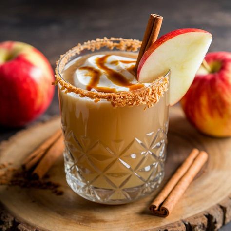 Apple Pie Mocktail Thanksgiving Mocktails, Apple Pie Punch, Cranberry Fizz, Perfect Apple Pie, Desserts In A Glass, Apple Chutney, Classic Apple Pie, Savory Cheese, Pie Flavors