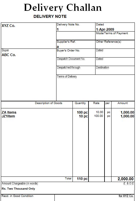 How to make Delivery challan or Delivery Note in Tally.ERP 9 | Accounting Education Microsoft Word Invoice Template, Invoice Format In Excel, Memo Format, Biodata Format Download, Letter Format Sample, Tally Erp 9, Typing Jobs From Home, Accounting Education, Sample Resume Format