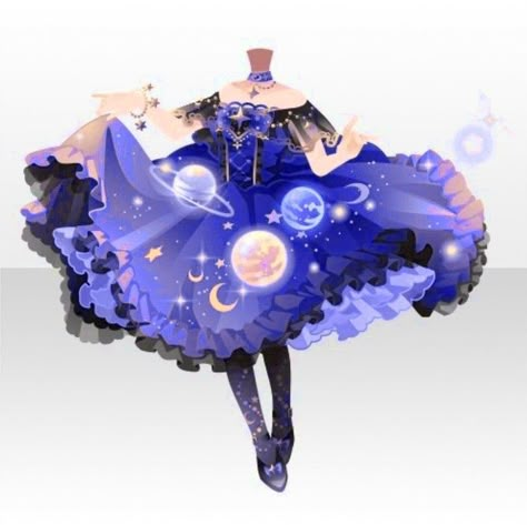 Magical Girls Outfit, Magic Girl Outfit, Magical Girl Outfit Ideas, Cocoppa Play Outfit, Cocoppa Outfit, Space Oc, Galaxy Outfit, Magical Girl Outfit, Dress Design Drawing