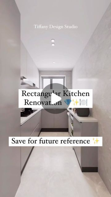 Tiffany design studio💎 on Instagram: "Small Kitchen Renovation 🍽️💎✨💡 • • • #tiffanydesignstudio #smallkitchendesign #kitchendesign" Tiny L Kitchen Ideas, Small Hallway Kitchen Ideas, 3m X 2m Kitchen Layout, Small Kitchen Inspirations Modern, Micro Kitchen Ideas, Small Kitchen Design Ideas Layout, Small U Kitchen, Small Narrow Kitchen Design, Galley Kitchen With Breakfast Bar