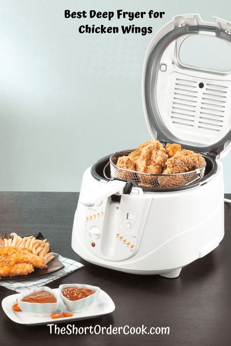 Best Deep Fryer for Chicken Wings - The Short Order Cook Chicken Wings Fried, Wings Fried, Best Deep Fryer, Chinese Five Spice Powder, Deep Fat Fryer, Fried Foods, Cooking Seafood, Deep Fryer, Air Fryer Healthy