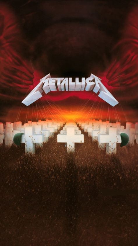 Metallica Album Covers, Metallica Albums, Metallica Art, Rock Band Posters, Heavy Metal Art, Master Of Puppets, Band Wallpapers, Cover Wallpaper, Metallic Wallpaper