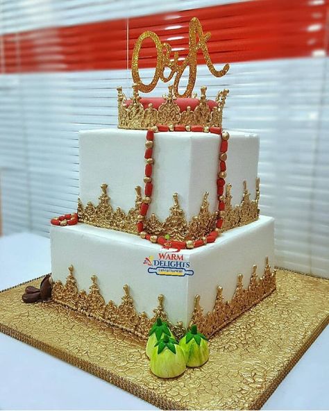 African Traditional Cake Designs, Nigerian Wedding Cake Designs, Nigerian Traditional Cake Designs, Traditional Marriage Cake Design, Simple Traditional Wedding Cake, Traditional Marriage Cakes In Nigeria, Introduction Cakes In Nigeria, Traditional Cakes African, Traditional Cakes Wedding