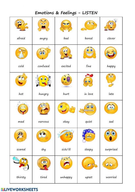 Feelings In English, Worksheets About Feelings, Feelings Worksheet Preschool, Emotions For Kids, Feelings And Emotions Activities, Feelings Activities For Kids, Identify Feelings Worksheet, Feelings Check In Worksheet, Emotions Worksheet