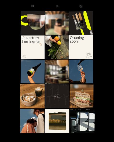 Media Branding Design, Creative Restaurant, Restaurant Identity, Restaurant Social Media, Social Branding, Social Media Branding Design, Restaurant Photography, Bar And Restaurant, Instagram Grid