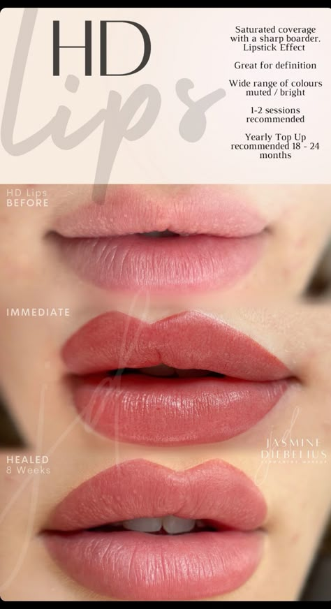 Natural Lip Color For Olive Skin, Lip Colour For Fair Skin, Lipblush Before And After, Pmu Lips Permanent Makeup, Lip Blushing Colors, Lip Blushing Tattoo Colors, Lip Blushing Tattoo Before And After, Lip Micropigmentation, Permanent Makeup Lips